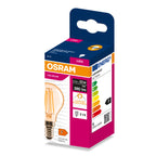 Osram LED Filament Classic P klar gold 300° – Verpackung, räumliche Ansicht