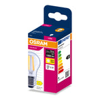Osram LED Filament Classic P klar 300° – Verpackung, räumliche Ansicht