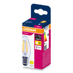 Osram LED Filament Classic B klar 300° – Verpackung, räumliche Ansicht