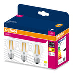 Osram LED Filament Classic A klar 300° – Verpackung, räumliche Ansicht