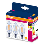Osram LED Filament Classic B klar 300° – Verpackung, räumliche Ansicht