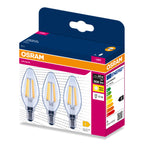 Osram LED Filament Classic B klar 300° – Verpackung, räumliche Ansicht