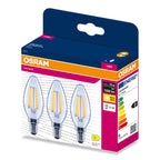 Osram LED Filament Classic B klar 300° – Verpackung, räumliche Ansicht