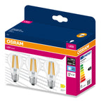 Osram LED Filament Classic A klar 300° – Verpackung, räumliche Ansicht