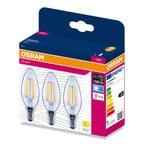 Osram LED Filament Classic B klar 300° – Verpackung, räumliche Ansicht