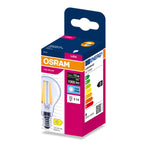 Osram LED Filament Classic P klar 300° – Verpackung, räumliche Ansicht