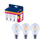 Osram LED Filament Classic A klar 300° – Produkt mit Verpackung