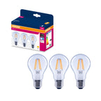 Osram LED Filament Classic A klar 300° – Produkt mit Verpackung