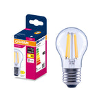 Osram LED Filament Classic P klar 300° – Produkt mit Verpackung