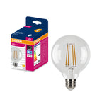 Osram LED Filament Globe G80 klar 300° – Produkt mit Verpackung