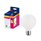 Osram LED Filament Globe G80 matt 300° – Produkt mit Verpackung