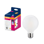 Osram LED Filament Globe G80 matt 300° – Produkt mit Verpackung