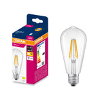 Osram LED Filament Edison klar 300° – Produkt mit Verpackung