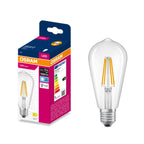 Osram LED Filament Edison klar 300° – Produkt mit Verpackung