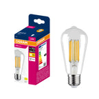 Osram LED Filament Edison klar 300° – Produkt mit Verpackung
