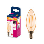 Osram LED Filament Classic B klar gold 300° – Produkt mit Verpackung