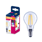 Osram LED Filament Classic P klar 300° – Produkt mit Verpackung