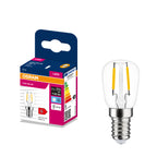 Osram LED Filament T26 klar 300° – Produkt mit Verpackung