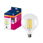 Osram LED Filament Globe G125 klar 300° – Produkt mit Verpackung