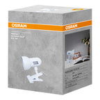 Osram Klemmleuchte Panan Classic E27 – Verpackung, räumliche Ansicht