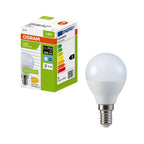 Osram LED Recycled Plastic Classic P matt 180° – Produkt mit Verpackung