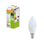 Osram LED Recycled Plastic Classic B matt 200° – Produkt mit Verpackung