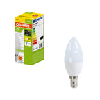 Osram LED Recycled Plastic Classic B matt 200° – Produkt mit Verpackung