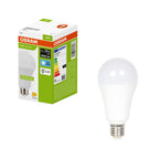Osram LED Recycled Plastic Classic A matt 200° – Produkt mit Verpackung