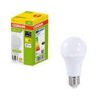 Osram LED Recycled Plastic Classic A matt 200° – Produkt mit Verpackung