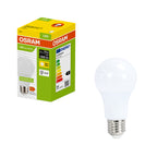 Osram LED Recycled Plastic Classic A matt 200° – Produkt mit Verpackung