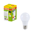Osram LED Recycled Plastic Classic A matt 200° – Produkt mit Verpackung