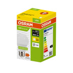 Osram LED Recycled Plastic Classic A matt 200° – Verpackung, räumliche Ansicht