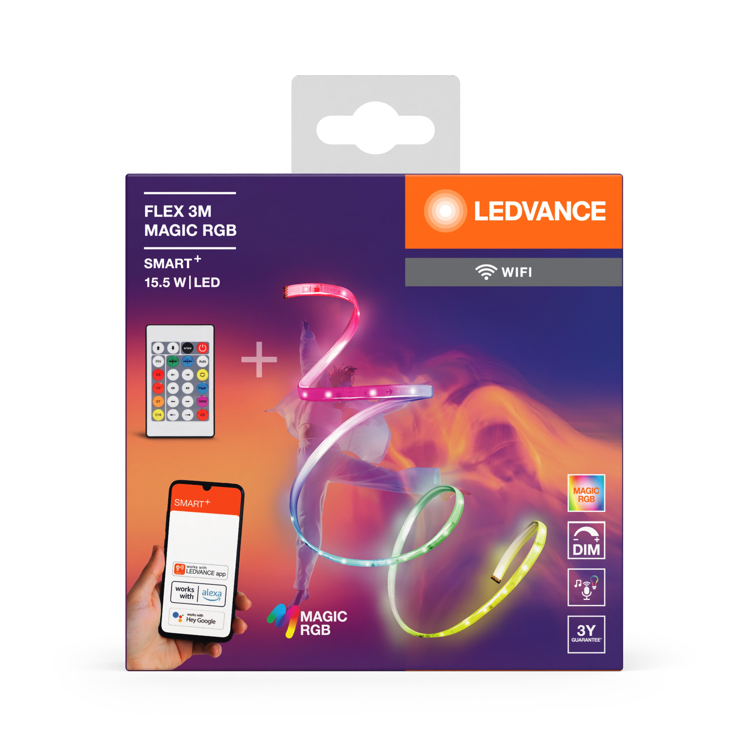LEDVANCE LED-Band Smart+ WiFi Magic RGB 3m RC – Verpackung, weitere Ansicht