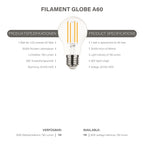 Modee LED Filament Kolbenlampe A70 12-100W/840 E27 1521lm kaltweiß nicht dimmbar