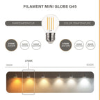 Modee LED Filament Globe Mini G45 4W/827 E27 warmweiß