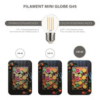 Modee LED Filament Globe Mini G45 4W/827 E27 warmweiß