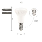 Modee LED R50 5-35W/840 E14 110° 400lm neutralweiß nicht dimmbar Reflektorform weiß 25000h ersetzt 35W