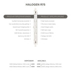 Modee Halogen 400W/827 220-240V R7s 118mm klar echt warmweiß dimmbar Halogenstab ersetzt 500W