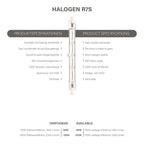 Modee Halogen 120W/827 220-240V R7s 78mm klar echt warmweiß dimmbar Halogenstab ersetzt 150W