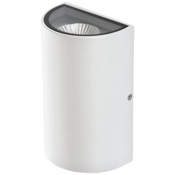 EVN LED 2-flammige Leuchte weiß halbrund 160x100x66mm 2x6W 3000K 456lm >80° 100-240V IP54