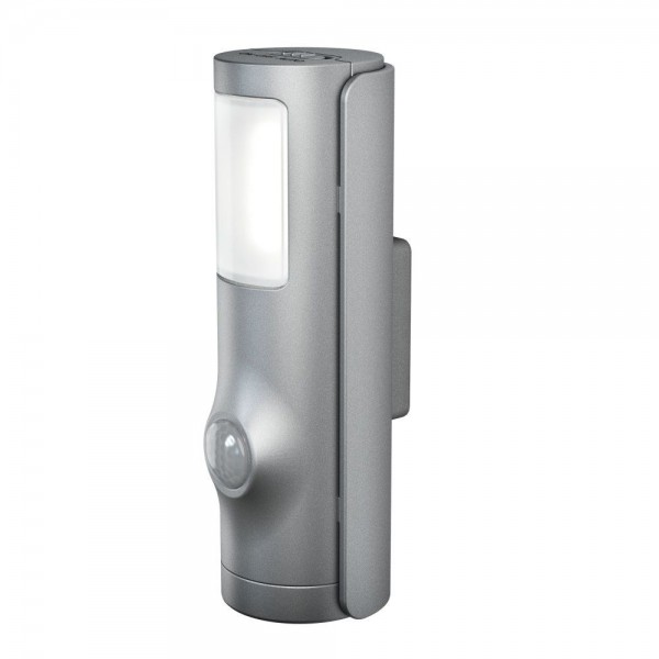LEDVANCE LED Wandleuchte Nightlux Torch 0,6W/840 10lm kaltweiß nicht dimmbar silber IP54