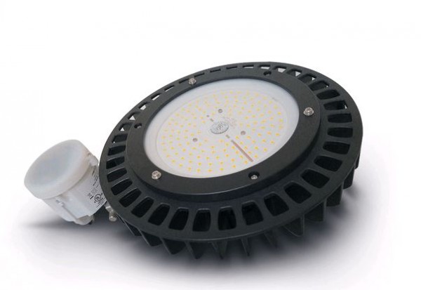 Modee SMD LED Premium Line Hallenleuchte UFO schwarz starr rund 260x146mm 100W 4000K 15000lm 120° 100-277V IP65 1-10V Sensor