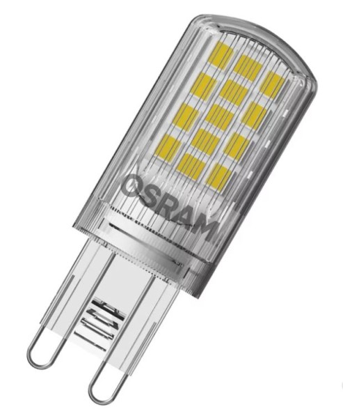 Osram LED Base 300° Pin 4,2-40W/827 warmweiß 470lm G9 220-240V 5er Blister