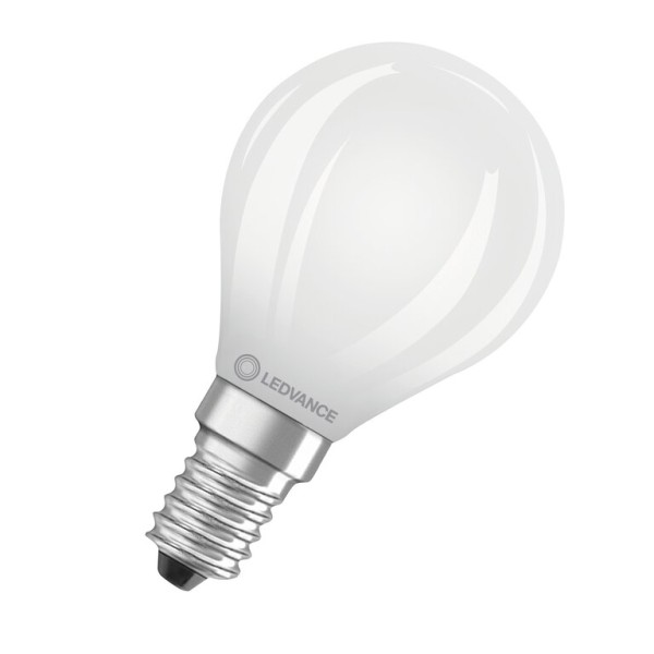 Osram / Ledvance LED Filament Tropfen P matt 300° Performance 5,5-60W/827 warmweiß 806lm E14 220-240V