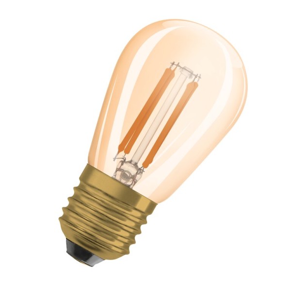 Osram / Ledvance LED Filament Vintage 1906 Mini Edison gold 320° 4,8-33W/822 extra warmweiß 360lm E27 220-240V dimmbar