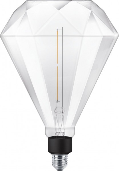 Philips Deco-LED Lampe Giant Diamond 4-35W/830 LED E27 400lm klar warmweiß dimmbar