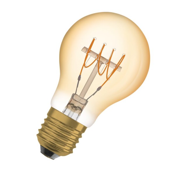Osram / Ledvance LED Filament Vintage 1906 Classic A gold 320° 4,8-35W/822 extra warmweiß 400lm E27 220-240V dimmbar