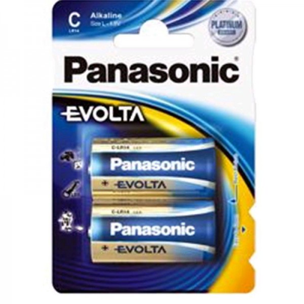 Panasonic Batterie Evolta C 1,5V 2er Blister