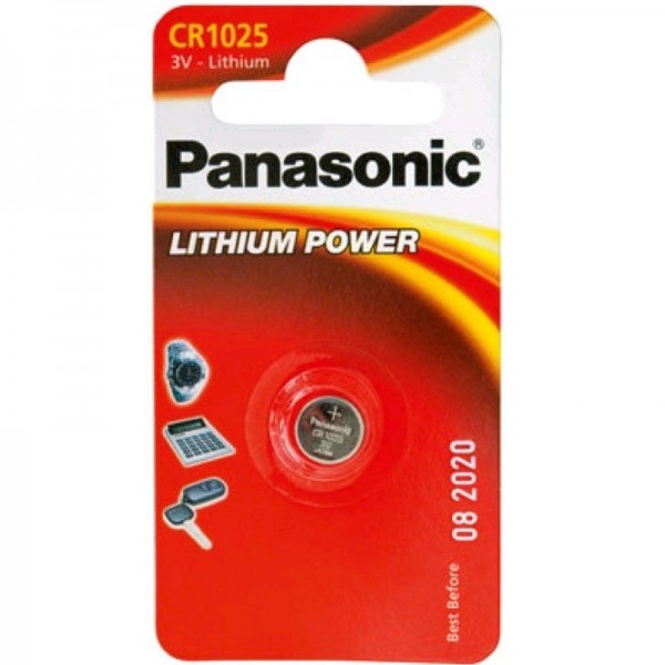 Panasonic Knopfzelle Lithium Power CR 1025 3V 1er Blister