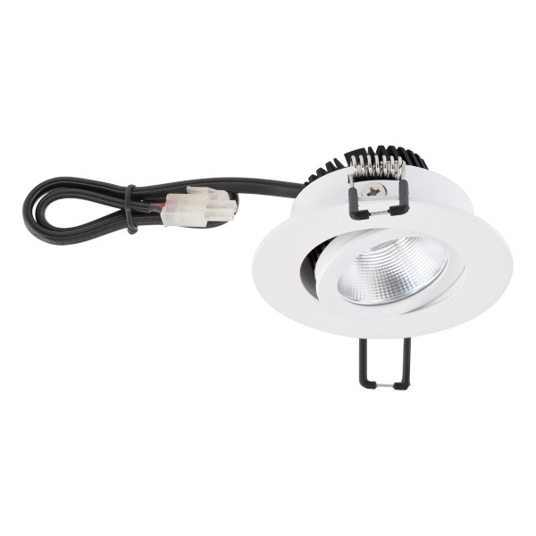 EVN Power-LED Leuchte weiß schwenkbar rund 83x43mm 6W 2000-3000K 60 bis 600lm 21-40° IP20